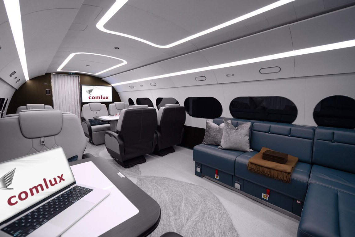 Comlux celebrates successful delivery of the second ACJ TwoTwenty cabin