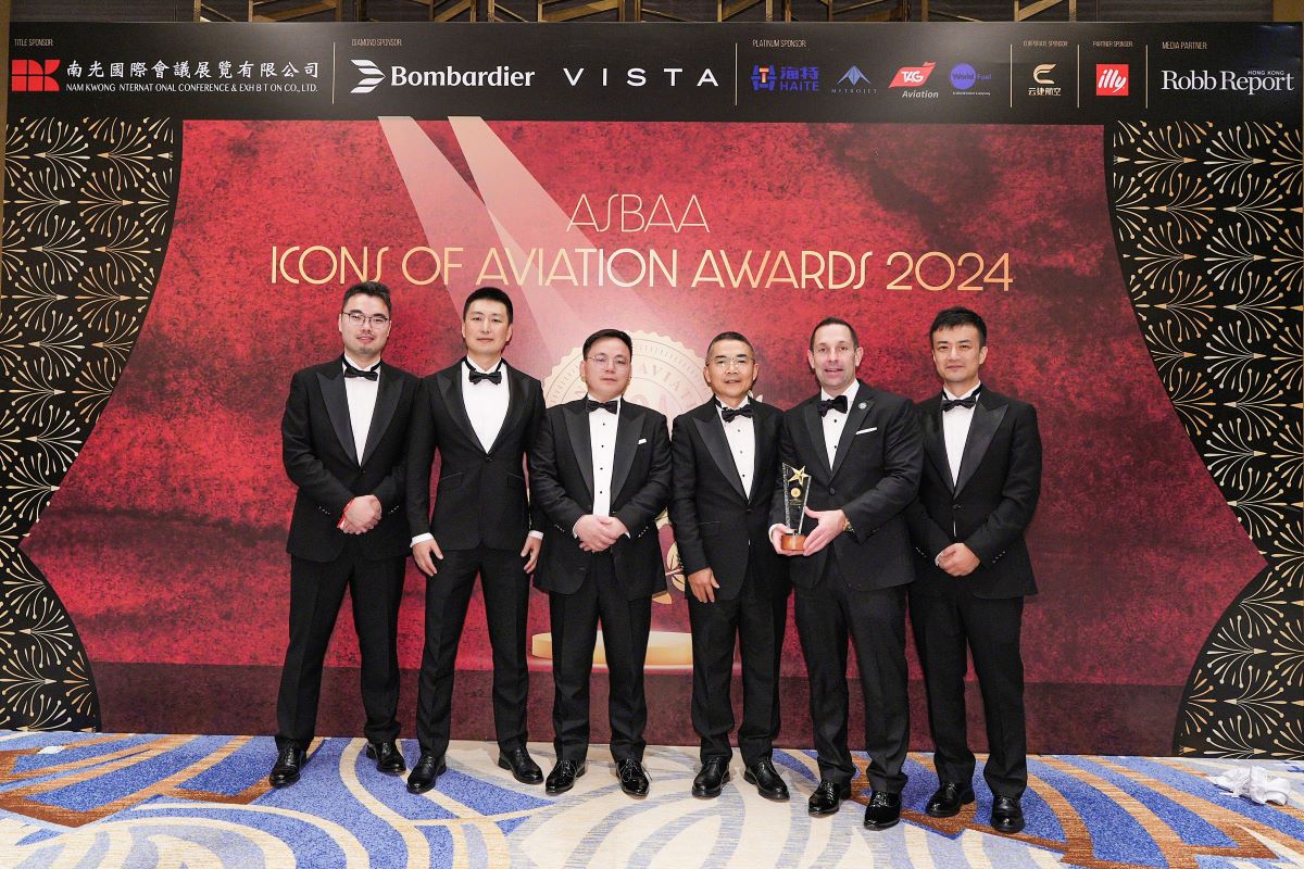 ExecuJet Haite Wins Best MRO Company Award at The Asian Business Aviation Association Icons of Aviation Awards 2024