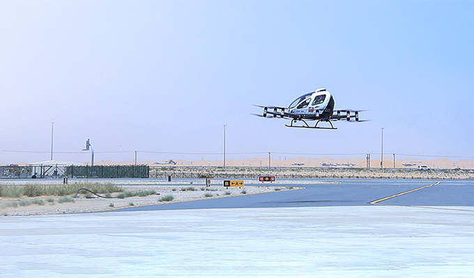 EH216-S Completes UAEs First Passenger-Carrying Demo Flight, Accompanied by Successful Demo Flights of EH216-L and EH216-F Pilotless eVTOLs in Abu Dhabi