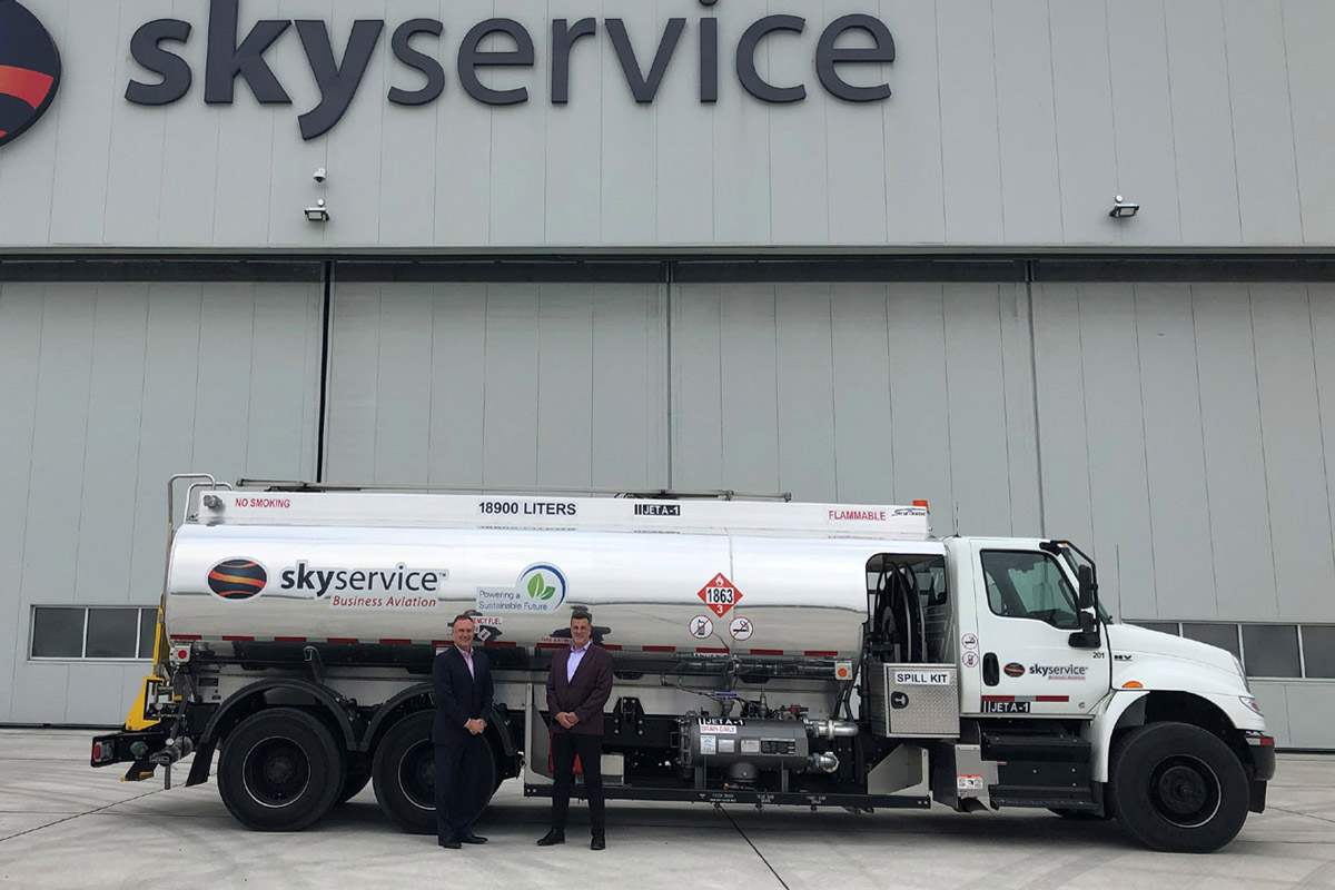 Skyservice Business Aviation is first in Canada to offer Sustainable Aviation Fuel (SAF) for private aircraft
