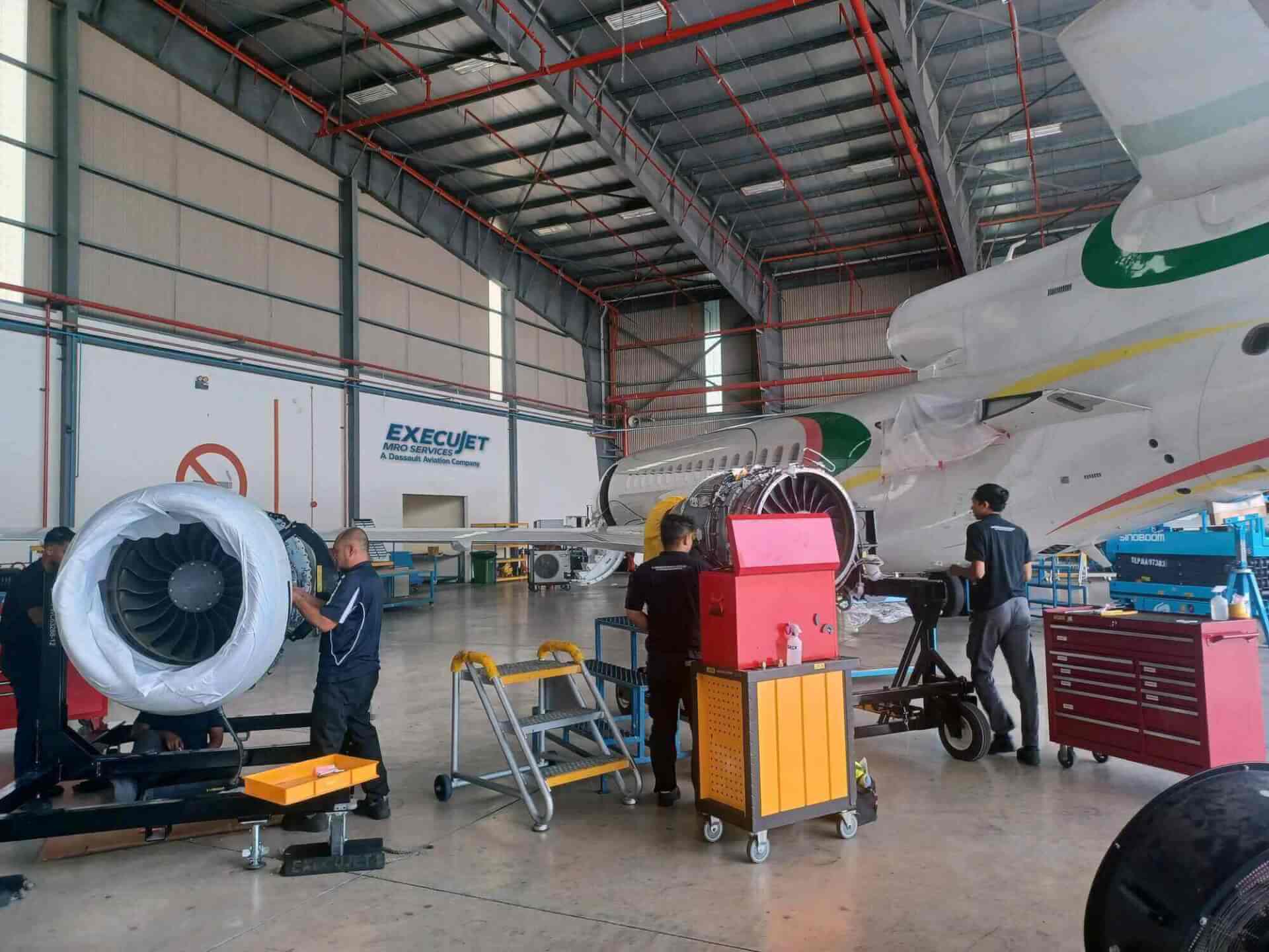 ExecuJet MRO Services Malaysia Completes Heavy Maintenance Checks on Multiple Falcon Aircraft