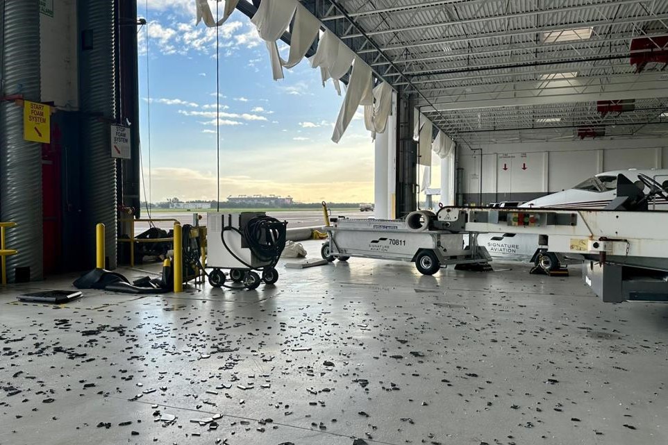 Hurricane Milton subdues Florida bizjet activity