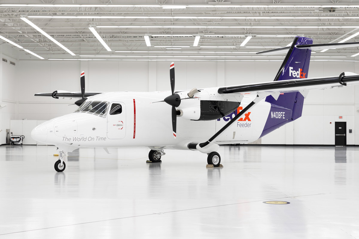 Textron Aviation celebrates first delivery of the new Cessna SkyCourier to launch customer FedEx Express 