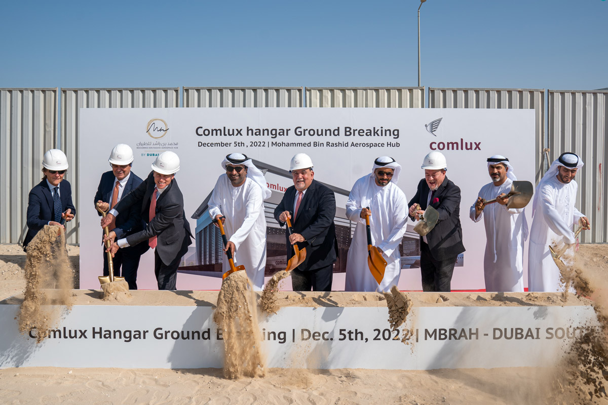 Comlux commences construction of its future VIP hangar at Mohammed Bin Rashid aerospace hub - Dubai South