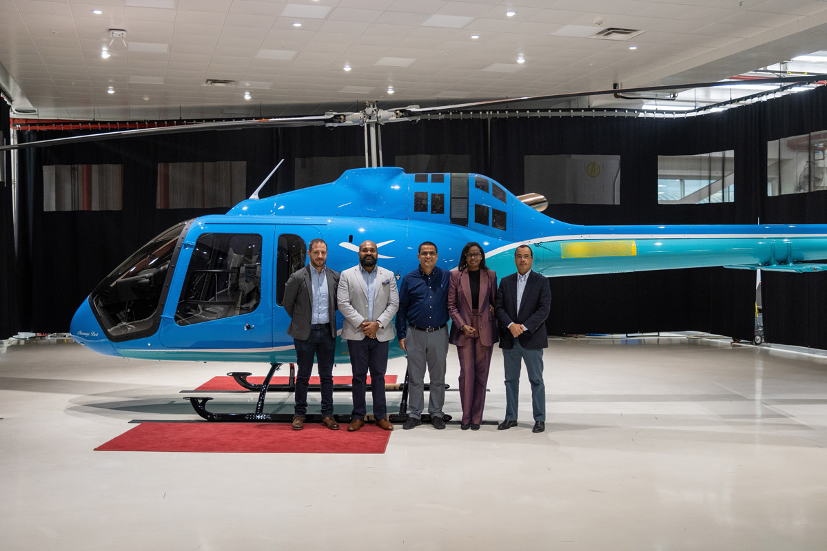 Delivery of First Bell 505 to West Africa