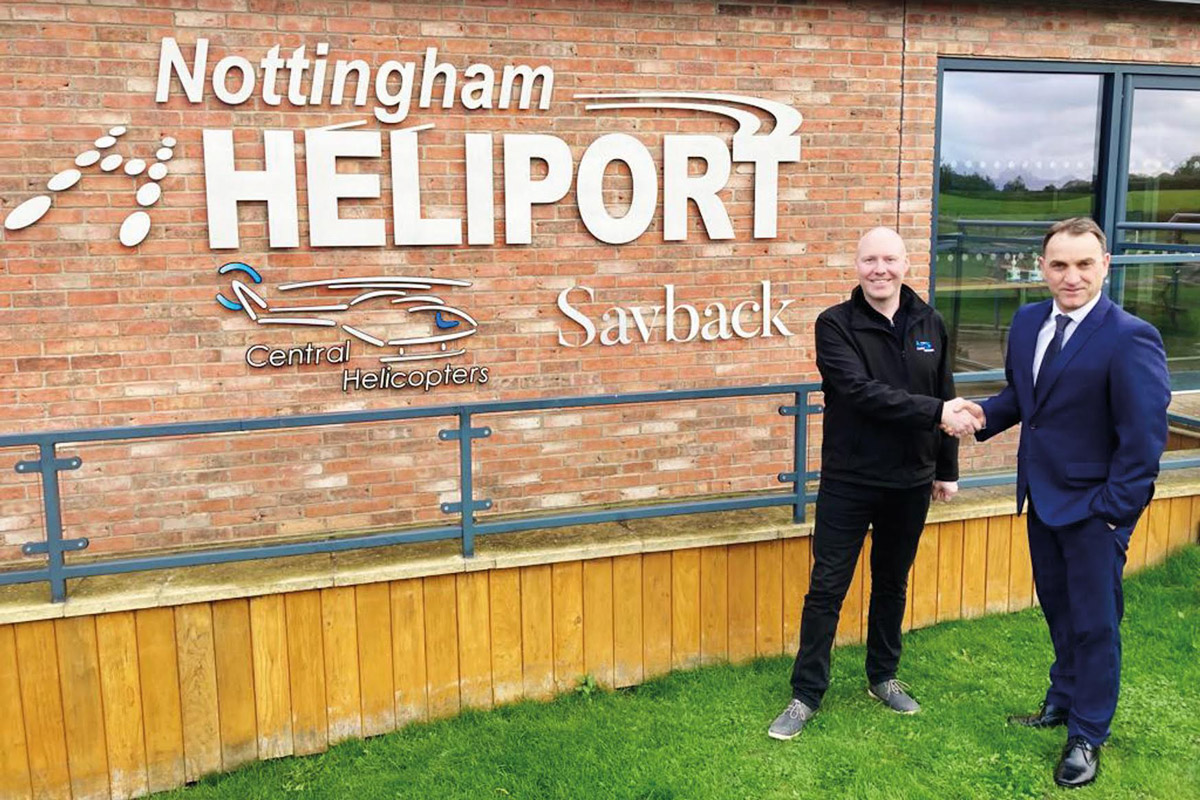 Savback Helicopters makes Nottingham Heliport its UK home