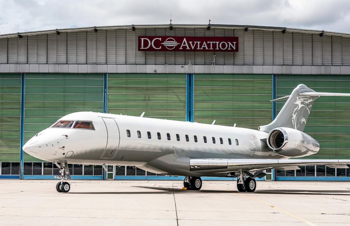 DC Aviation: 10-year check successfully completed on a Global 5000 including an avionics and internet upgrade