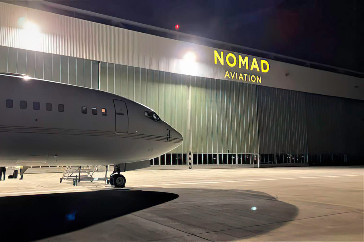 Nomad Technics completes a scheduled maintenance and modifications on a Boeing BBJ