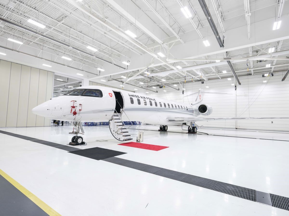 Bombardier Defense Celebrates the Official Unveiling of armasuisses New Head of State Multi-mission Global 7500 Aircraft