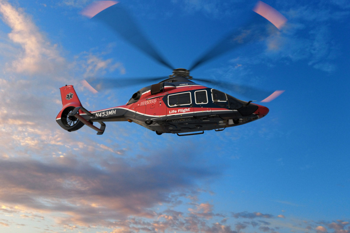 Memorial Hermann Life Flight first in the world to use Airbus H160 for Emergency Medical Services