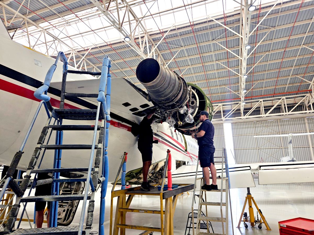 ExecuJet MRO Services South Africa Completes its First Gearbox Replacement on Challenger 604