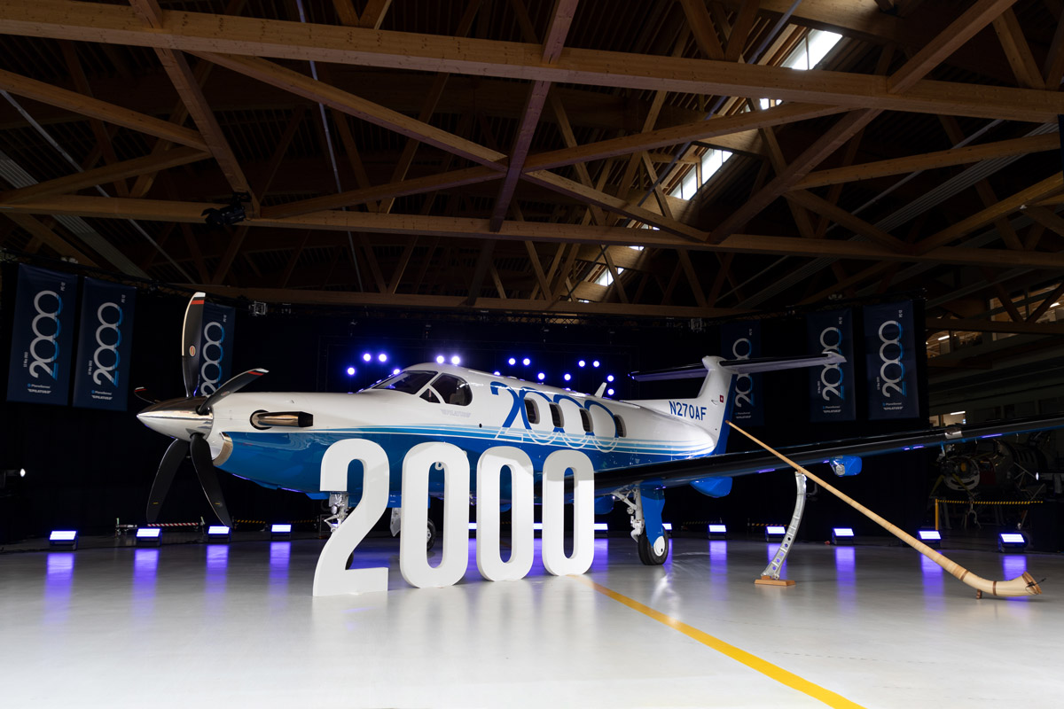 Pilatus Hands Over the 2,000th PC-12 to PlaneSense