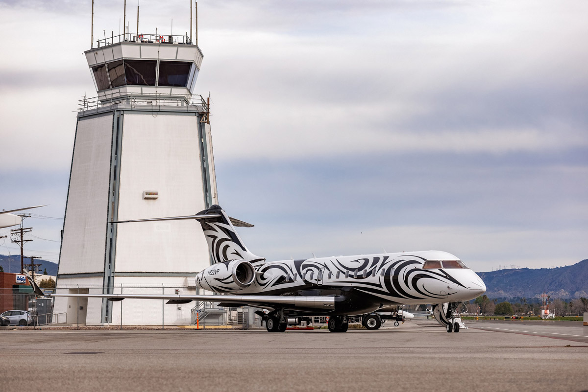 FAI Aviation Groups Global Express Project Pearl starts new life in USA  with Planet Nine