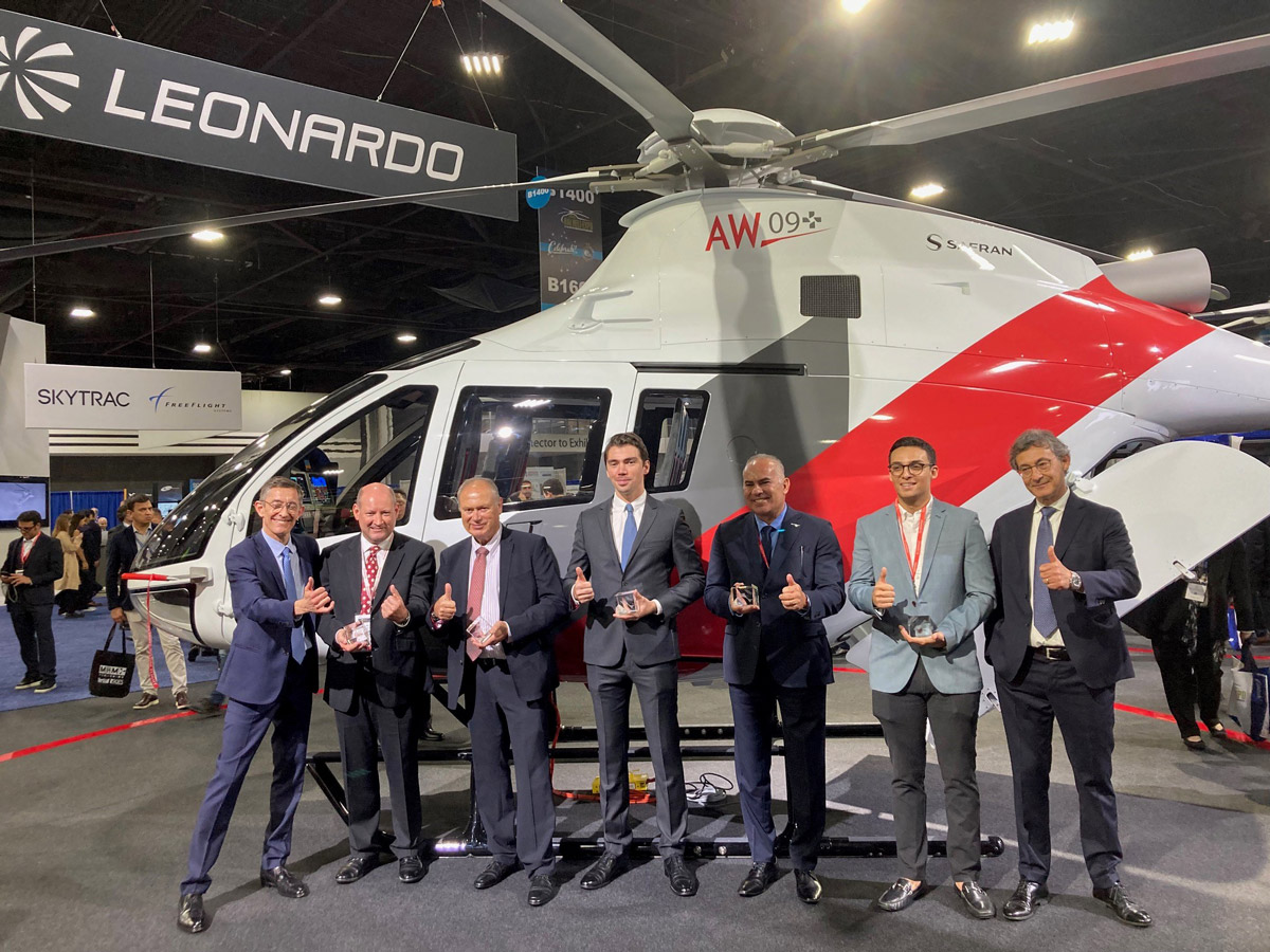 Leonardo announces over 50 AW09 single engine helicopter contracts at Heli-Expo