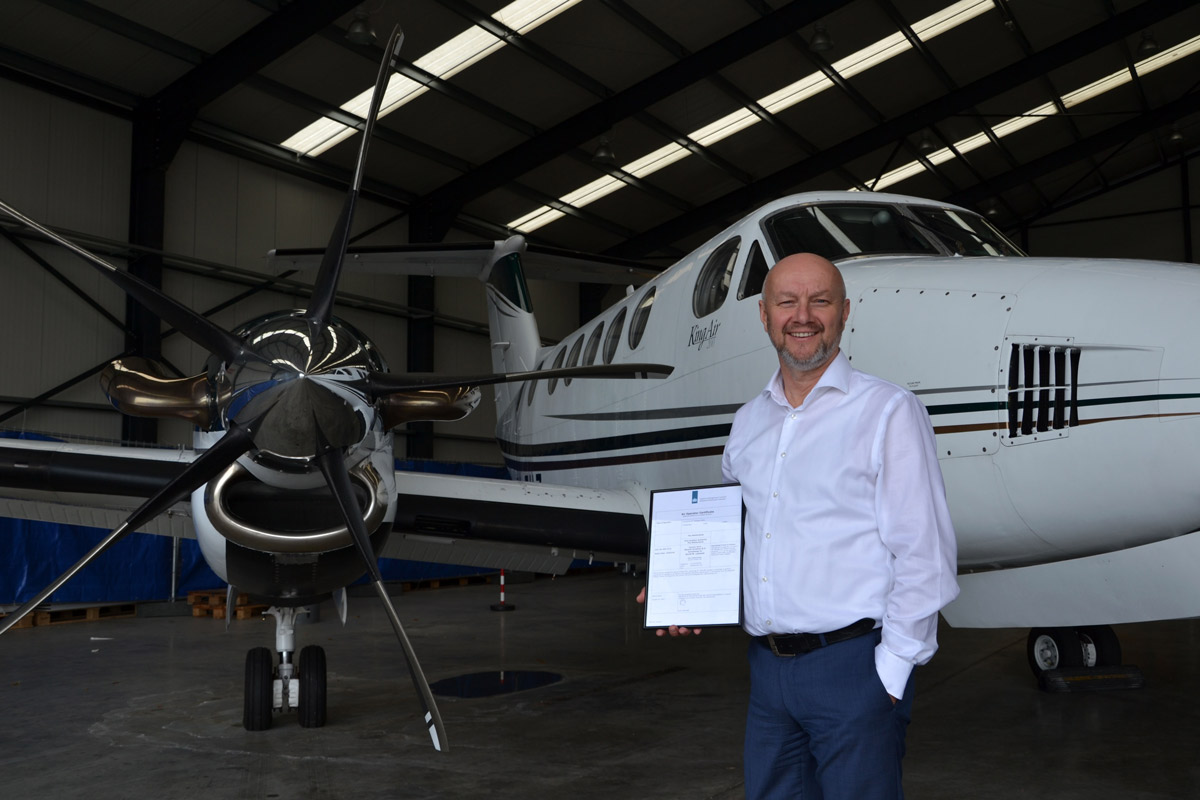 Zeusch Aviation receives Air Operators Certificate from the Civil Aviation Authority - Netherlands